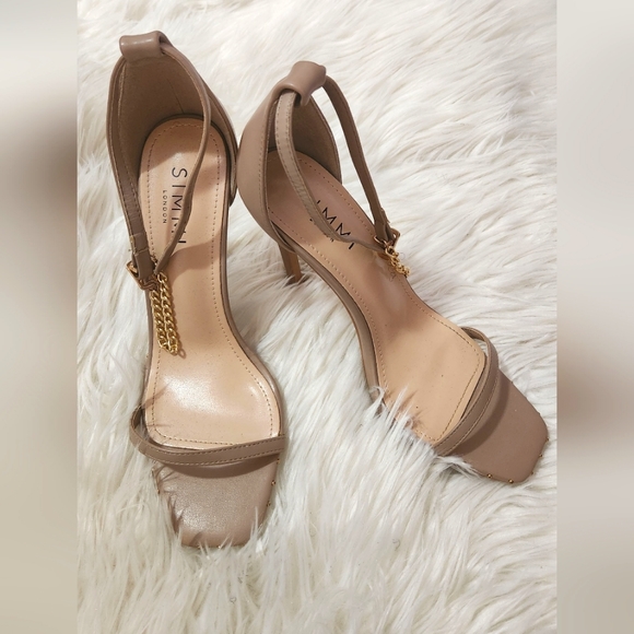 Simmi London nude heels sandals, US 8 - Picture 2 of 3